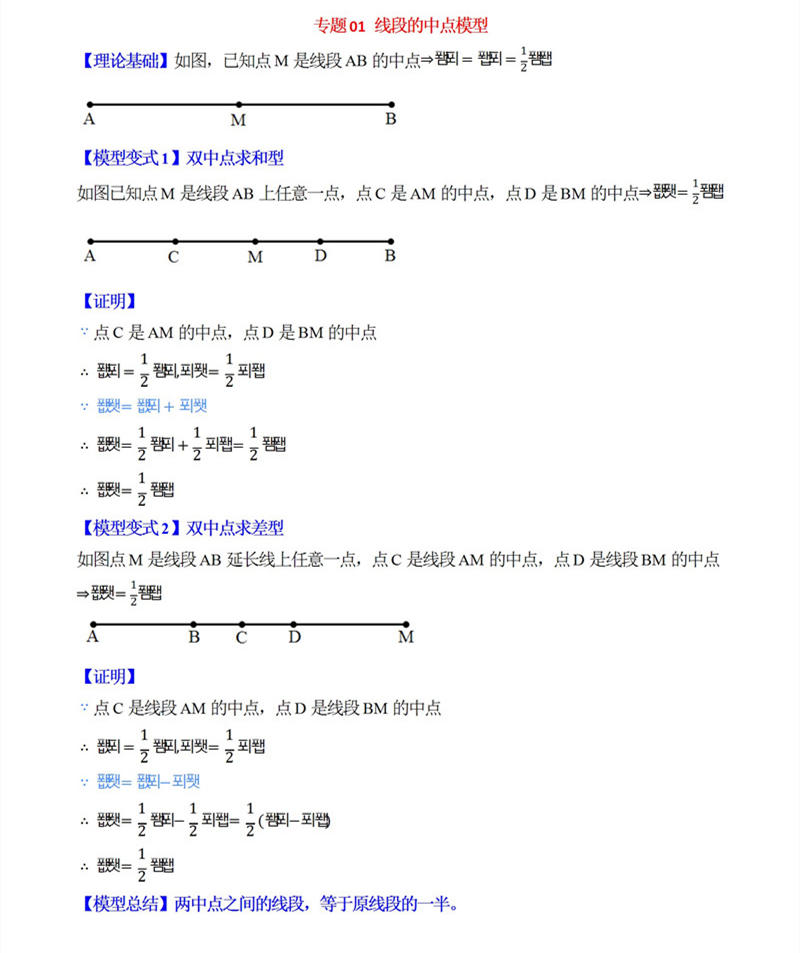 初中数学33个核心几何模型