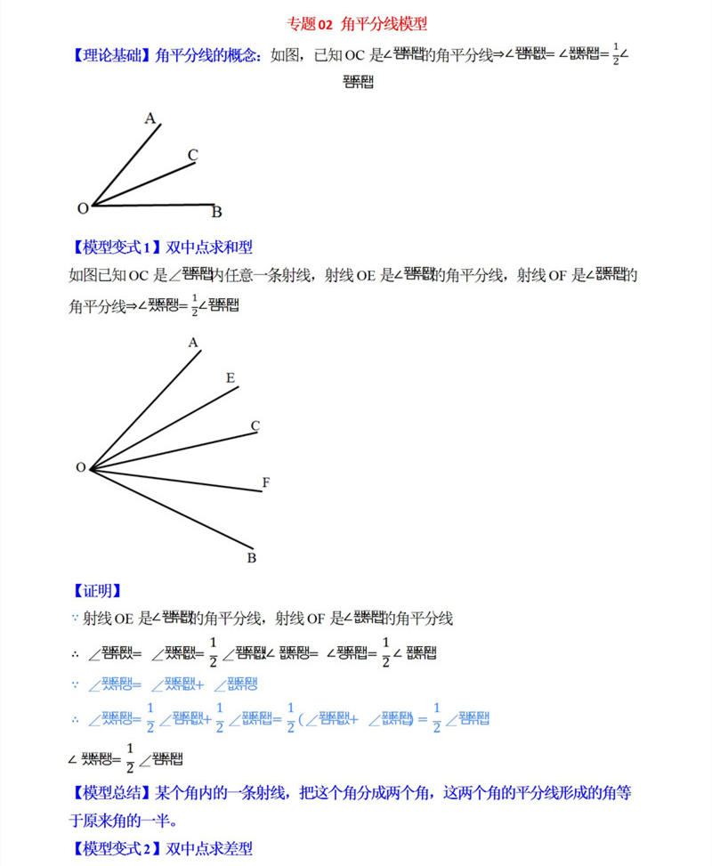 初中数学33个核心几何模型